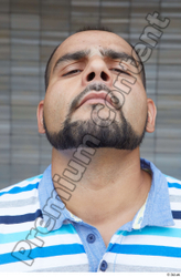 Head Man White Casual Chubby Bearded Street photo references